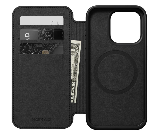 Nomad Modern Leather Folio iPhone 15 Pro brown - 1258678 - zdjęcie 4
